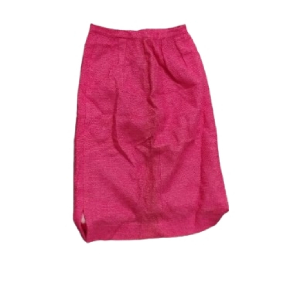 Vintage 50s 60s Mary Hayes Of California Women's Pink Textured Wiggle Skirt